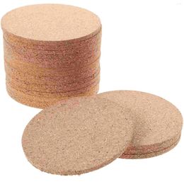 Table Mats 20 Pcs Cork Mat Desk Decorative Coasters Cup Pads Placemats For