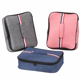 fi Portable Waterproof Oxford Multifuncti Square Insulati Bag Milk Bottle Case Lunch Bag Food Thermal Bag 55LR#