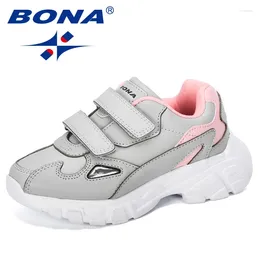 Casual Shoes BONA 2024 Designer Children Soft Bottom Non-slip Kids Sports Light Boys Girls Sneakers Walking Jogging Footwear