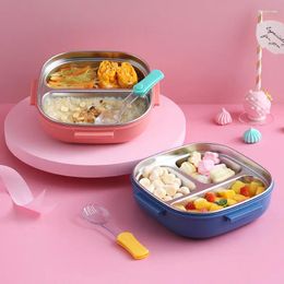 Dinnerware Large Capacity Square Lunch Box Easy To Clean Sealed Picnic Containers For Outdooe Hiking