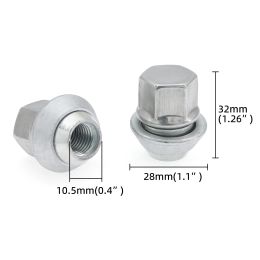 1 Piece Alloy Steel Wheel Nuts For Ford Fiesta Mondeo C-Max Focus MK1 MK2 MK3 ST RS M12x1.5 19MM Bolt Lug Stud Tyre Nut