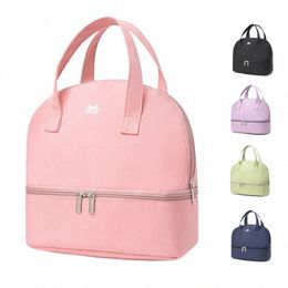 multi-functial Split Portable Meal Bag Oxford Cloth Waterproof Thermal Insulati Bento Lunch Box Mother and Baby Bag K4n7#