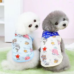 Dog Apparel Puppy Vest Summer Spring Pet Fashion Cartoon Pullover Small Cute Designer Pyjamas Cat Sweet Clothes Chihuahua Poodle Yorkie