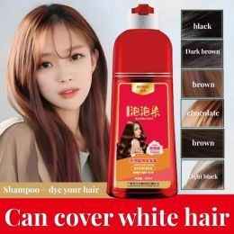 Colour Permanent Foam Hair Dye Plant Essence Does Not Harm The Scalp and Hair Shampoo Plant Formula