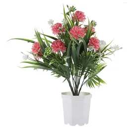 Decorative Flowers Artificial Flower Ornament Fake Plant Ornaments Indoor Potted Plants Bathroom Decorations Bonsai