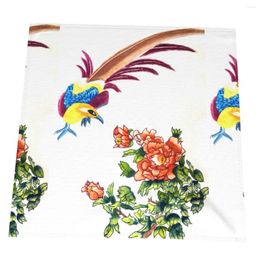 Table Mats Greeting-red-brush-flower-floral-background Napkin Cloth20 20in