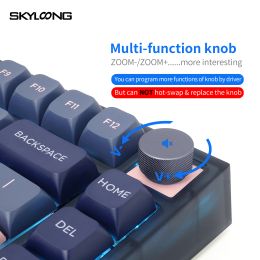 SKYLOONG GK75 RGB Mechanical Keyboard Optical Switches Hot Swappable PBT Wired Lite Gasket Programmable WIN MAC Gaming Keyboards