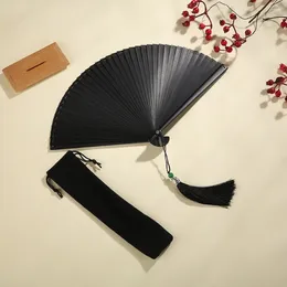 Decorative Figurines Small 1Pcs Folding Portable Classical Handmade Dance Fan Bamboo Kimono Ornament