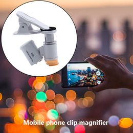 60X Magnifying Glass With LED UV Light for Phone Clip Magnifying Glass for Portable Smartphone Jewellery Loupe Mini Microscope