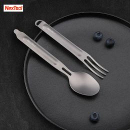 Control Youpin NexTool Fork Spoon Outdoor Pure Titanium Portable Tableware 2in1 Detachable Outdoor Sports Healthy Convenient