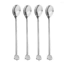 Flatware Sets 4pcs Stainless Steel Rice Spoon/Soup Spoon/Coffee Spoon-Long-handled