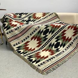 Tapestries Custom Boho Geometric Woven Rugs Jacquard Tapestry