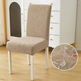 Chair Covers Elastic Jacquard Cover For Dining Room Waterproof Kitchen Wedding Seat Case Banquet Anti-Slip Protector