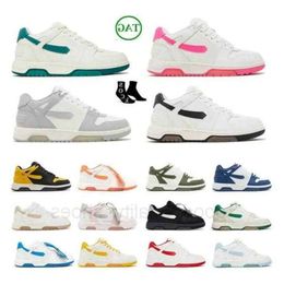 2023 New Out of Office Low Tops Shoes Platform Vintage Sneakers White Embroidered for Walking Off Dhgates Mens Women Loafers Trainers 36-45