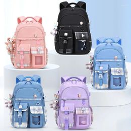 Backpack Schoolbag Primary School Students Junior High Reduce The Load Light Large Capacity Children Double Shoulder Back