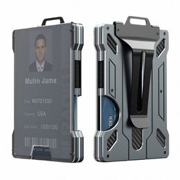 edc Outdoor Card Holder Practical Tactical Magsafe Aluminium Fi Mini Smart Magic Wallet E5yV#