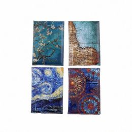 starry Sky Passport Cover Fi Women Men Pu Leather Travel Wallet Landscape Passport Holder High Quatity Case for Passports Y8y9#