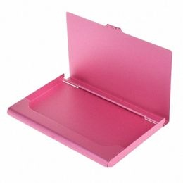 creative Aluminium Alloy Flip Card Case Flip Card Holder Metal Card Holder Aluminium Credit Storage Box Metal Wallet j8Lk#