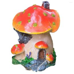 Garden Decorations Landscapes Mushroom Statue 12.5 10 9cm Artificial Gift Desk Decor Home Decoration Simulation
