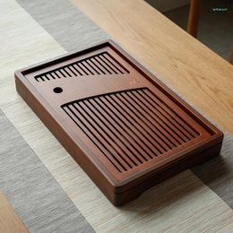 Tea Trays Natural Wooden Tray High Quality Chinese Table Set Board Drainage Water Storage Kitchen Accessories