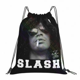 sl Guns N Roses Smoking Sl Drawstring Bags Gym Bag Travel Backpack Gym Tote Bag Clothes Backpacks V23c#