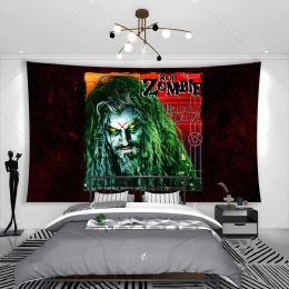 Robs White Zombie Band Tapestry Banner Flag Heavy Metal Style Club or Room Bedside Wall Hanging Decoration