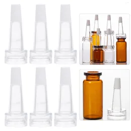 Storage Bottles 100Pcs Vial Essence Liquid Caps Transparent Plastic