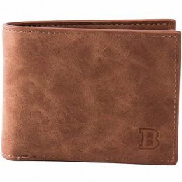 men s Wallet PU Leather Bifold Zipper Pocket Wallets for Men with Credit Card Slots Holder Pouch B5GP#