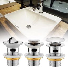 Kitchen Storage Universal Bathroom Sink Up Drain Plug Non-overflow For Containers Vanity Strainer Basket Steel Holes A6u3