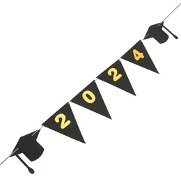 Party Decoration 2024 Graduation Banner Hanging Ornaments Supply Decorative Background Decors