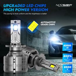 NOVSIGHT D1 D2 D3 D4 Led Canbus Headlamp 200W 40000LM Super Bright Car Lamp 12V 6500K White Plug and Play Car Headlight Bulbs