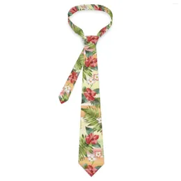 Bow Ties Tropical Fruit Print Tie Pineapple Floral Stripes Novelty Casual Neck For Men Leisure Collar Necktie Accessories