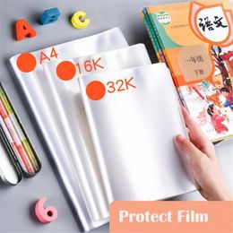 Sheets A4 A5 B5 Textbook Notebook Covers Transparent Book Cover Waterproof Case Students Wrapping Films School Tationery