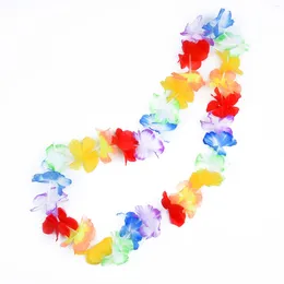 Party Decoration Decorations Colorful 10Pcs High Realistic Appearance Garland Necklace Hawaiian Flower Fashion Brand