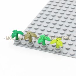 MOC Parts 37695 Plant Stem with Bar 3 Leaves and Small Pin Hole Building Blocks Brick Burgeen Leaf City Garden Street View Scene
