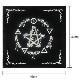Tarots Tablecloth Astrology Card Pad 49x49cm Rune Divinations Table Cover Square Shape Celestical Home Decoration