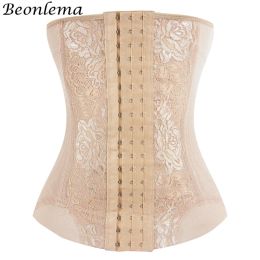 Mesh Embroidered Corset Body Shaper faja Waist Trainer Original Colombian Girdles For Women Belly Tightening Control Shapewear