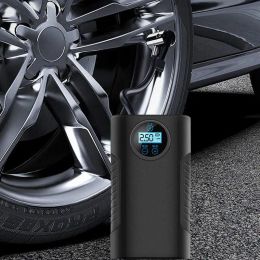 Portable Car Air Pump Auto Inflatable Electric Digital Wheel Pump With Led Light Car Tyre Inflator For Car Bicycle Balls