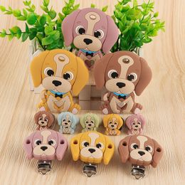 Puppy Silicone Beads Silicone Teeth Pacifier Silicone Clip Food Grade DIY Baby Pacifier Chain Accessories Baby Toys