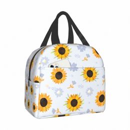 sunfr Lunch Bag You Are My Sunshine Insulated Lunch Box Cooler Thermal Waterproof Reusable Tote Bag for Women Work Picnic h2Sd#