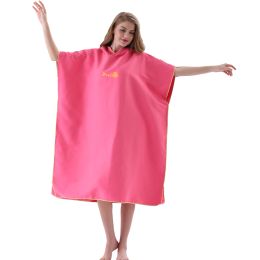 Quick-Drying Hooded Towel Adult Diving Suit Robe Poncho Cloak Microfiber Beach Blanket Bath Towel Surf Absorbent Swim Towel