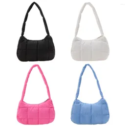 Shoulder Bags Quilted Bag Casual Check Women Hand Fashion Winter Simple Solid Color Soft Warm Elegant For Shopping Travel