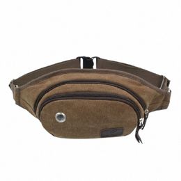 hot Sale 2020 Casual Waist Pack Canvas Portable Small Capacity Crossbody Men Women Fanny Waist Bag Travel Bag Bolsa High Quality g0OO#