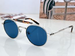 Retro Round Sunglasses Silver Blue for Women Men Summer Sunnies Lunettes de Soleil Glasses Occhiali da sole UV400 Eyewear