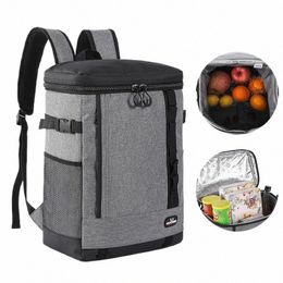 large Capacity Backpack Cooler Food Bag Picnic Lunch Storage Thermal Insulati Bags Thicken Portable Refrigerators For Lunch O7DS#