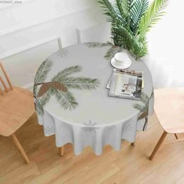 Table Cloth Cardinal and Pine Branch Table Cloth Polyester Round Table Cover for Kitchen Dinning Waterproof Wrinkle Free Table Cloth 60 Inch Y240401