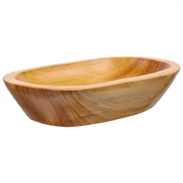 Dinnerware Sets Fruit Tray Coffee Table Wood Plate Jewelry Board Small Serving Wooden Dish Bowls Home Trays For Decor Plates