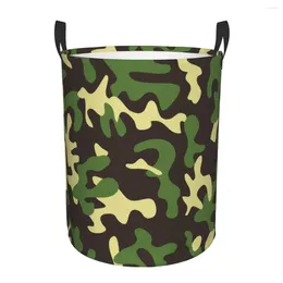 Laundry Bags Foldable Basket For Dirty Clothes Abstract Camouflage Pattern Storage Hamper Kids Baby Home Organizer