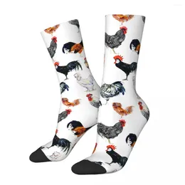 Men's Socks Autumn Winter Fashion Women Men Cartoon Chicken Cute Animal Breathable Basketball