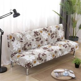 Chair Covers 1PC Printed Sofa Cover Stretch Couch Patterned Slipcovers With Skirt Washable Spandex Furniture Protector For Living Room